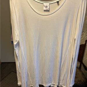 CAbi White Long Sleeve Tee